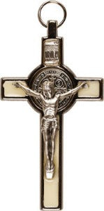 St Benedict Crucifix 7.5cm - Luminous