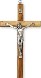 Olive Wood Crucifix 12 cm
