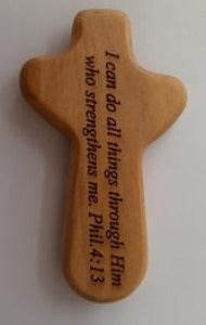 Holding/Comfort  Cross Wood 7.5 cm