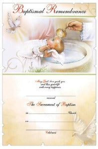 Baptism Certificate