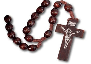 Wood and Cord Rosary