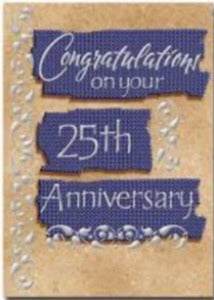 Congratulation on your 25th Anniversary Card
