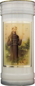 St Francis Candle