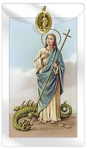 St Martha Prayer Card
