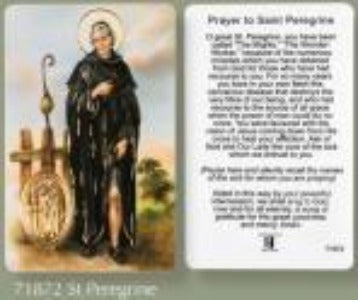 St Peregrine Prayer Card