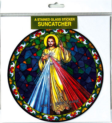 Divine Mercy Sun Catcher Window Sticker