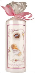 Baptism Candle - Girl