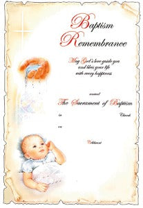 Baptism Certificate