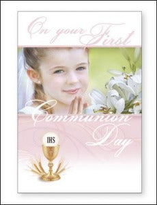 First Communion Card for a Girl