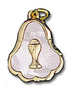 First Communion Medal - Bell Shaped with Chalice