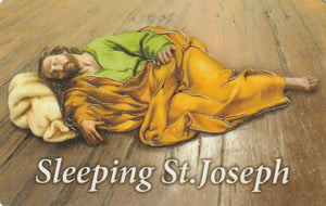 Sleeping St Joseph Prayer Card