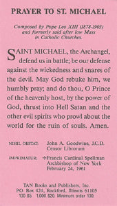 Prayer to St Michael the Archangel