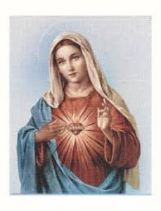 Immaculate Heart of Mary Picture A4 grootte