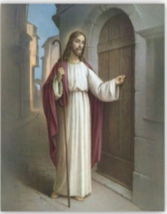 Jesus klop aan die deur A4 grootte