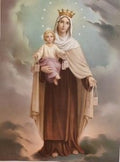Our Lady of Mount Carmel A5 grootte