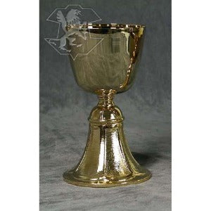 Gold Plated Brass Chalice 250 ml