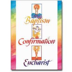 RCIA Baptism Confirmation Eucharist Welcome Card