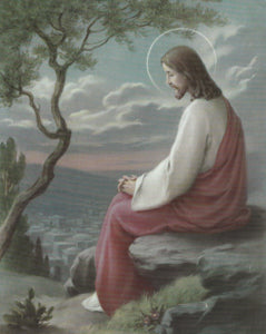 Jesus Praying  A4 size