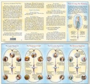 How to Say the Rosary Folded Leaflet