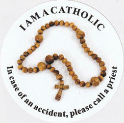 Car License Disc Sticker - Rosary