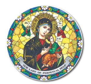 Our Lady of Perpetual Help Sun Catcher Window Sticker